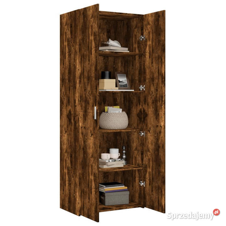 Wysoka szafka przydymiony dąb 70x425x185 sprzedam