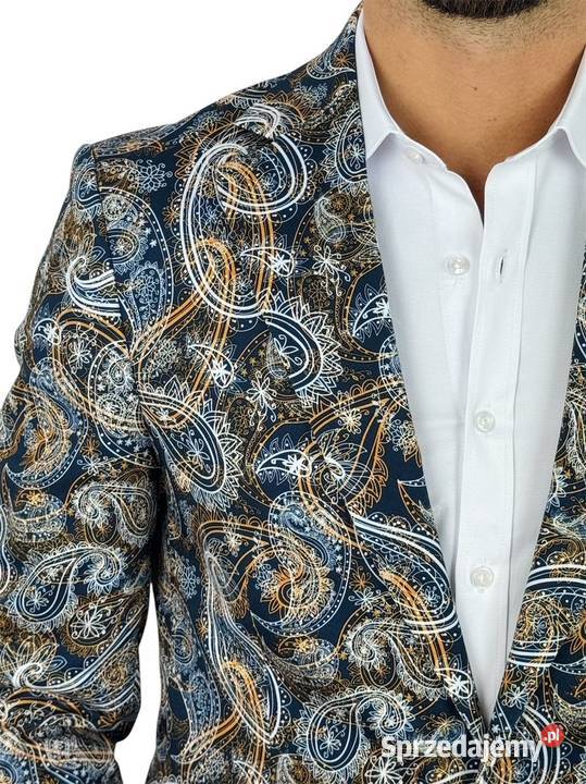 MARCO MILANO Marynarka męska C25 paisley Rozmiar XL Ostrów Wielkopolski