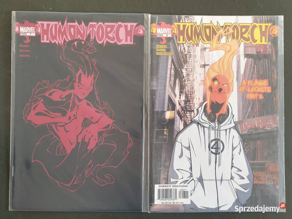 Human Torch 5 komiksów Marvel USA Gdynia sprzedam