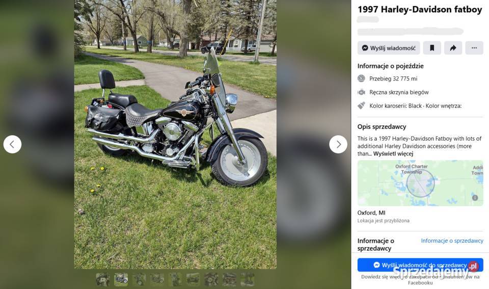 HarleyDavidson FLSTF 97 Fat Boy EVO 1340 Rzeszów