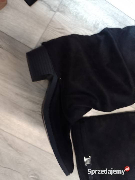 4243 Czarne Zdobione Kozaki kowbojki wieczorowe 275cm Kozaki Kraków