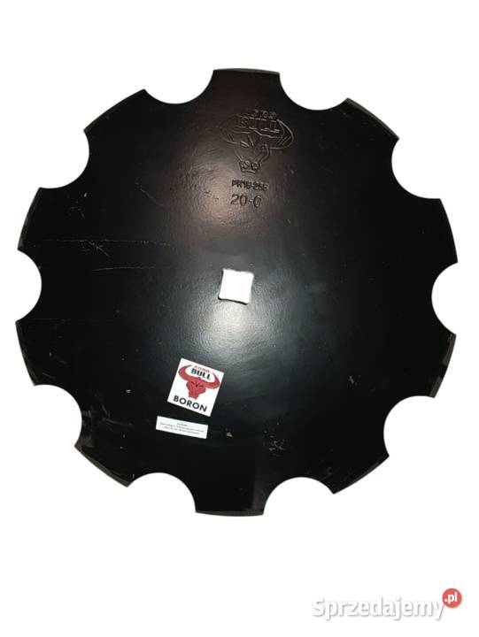 Talerz zębaty fi 510 mm stal borowa otwór 30 mm Tyczyn