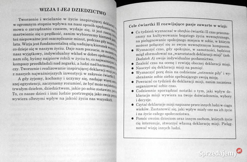 Najpierw rzeczy najważniejsze Stephen R Covey Chełm