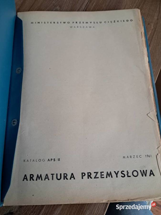 katalog z 1961r armatury przemysłowej z Sandomierz sprzedam