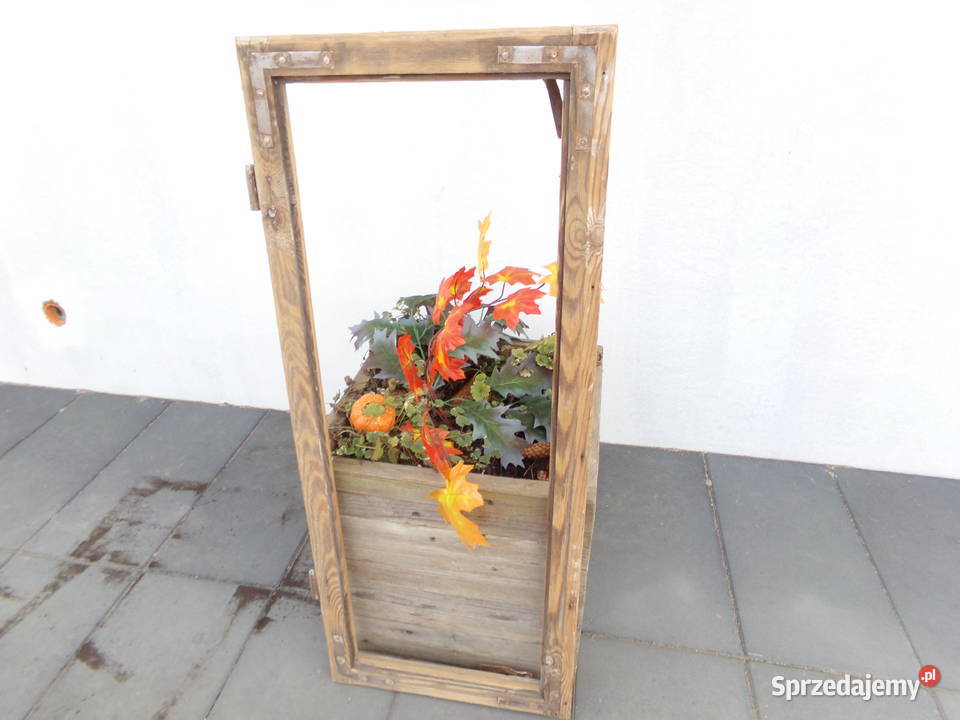 Stara rama okienna okno retro loft lustro Ełk