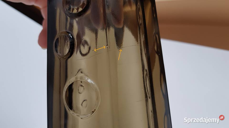 Wazon Woda Sodowa Ząbkowice kolorowe szkło PRL Porcelana i szkło Dąbrowa Górnicza