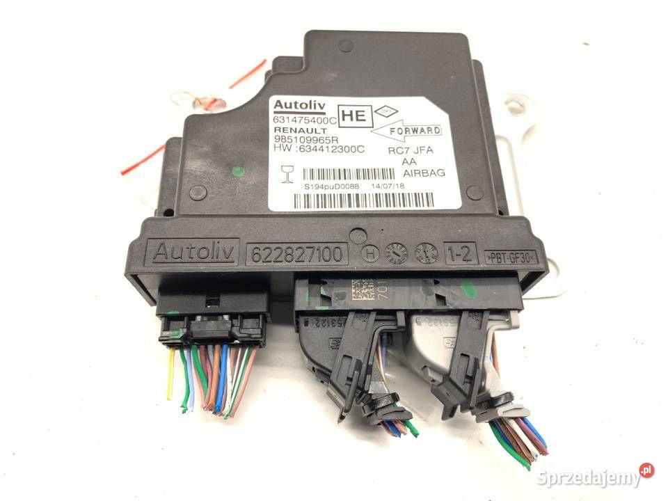 SENSOR AIRBAG RENAULT GRAND SCENIC IV 985109965R Poduszki powietrzne podkarpackie