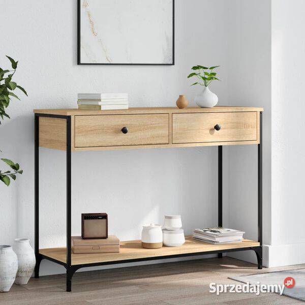 vidaXL Stolik konsolowy dąb sonoma 100x345x75 Pozostałe Warszawa sprzedam