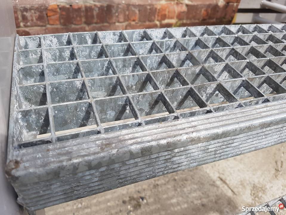 Schody metalowe 10 stopni z poręczą 90x220 Podłogi i schody Dzierżoniów