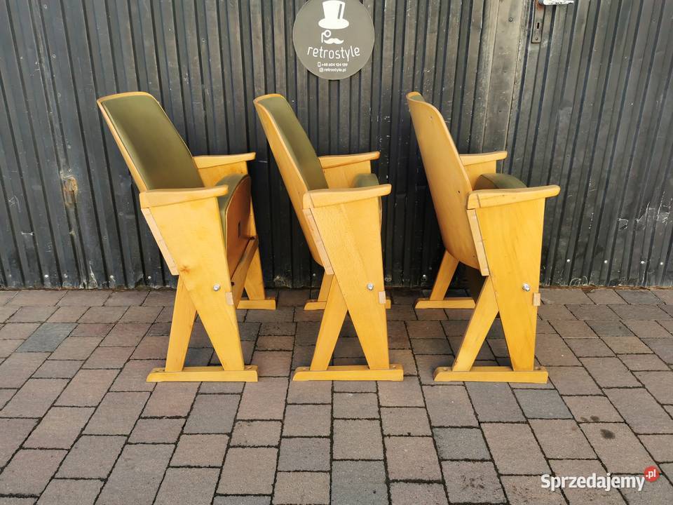 Fotel kinowy lata 60 Czechosłowacja PRL Vintage Fotele Pogórze