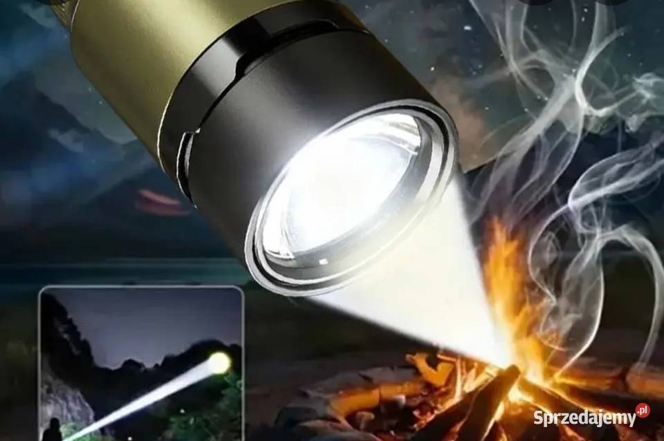 Super mocna latarka LED z soczewką Protasy