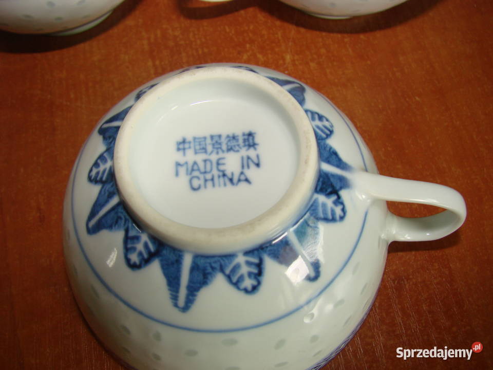 chińska ryżowa porcelana filiżanka