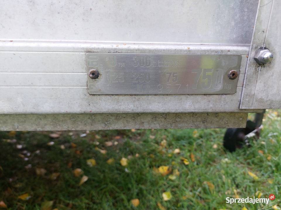 Przyczepka Koch 750 Aluminiowa 450kg sprzedam