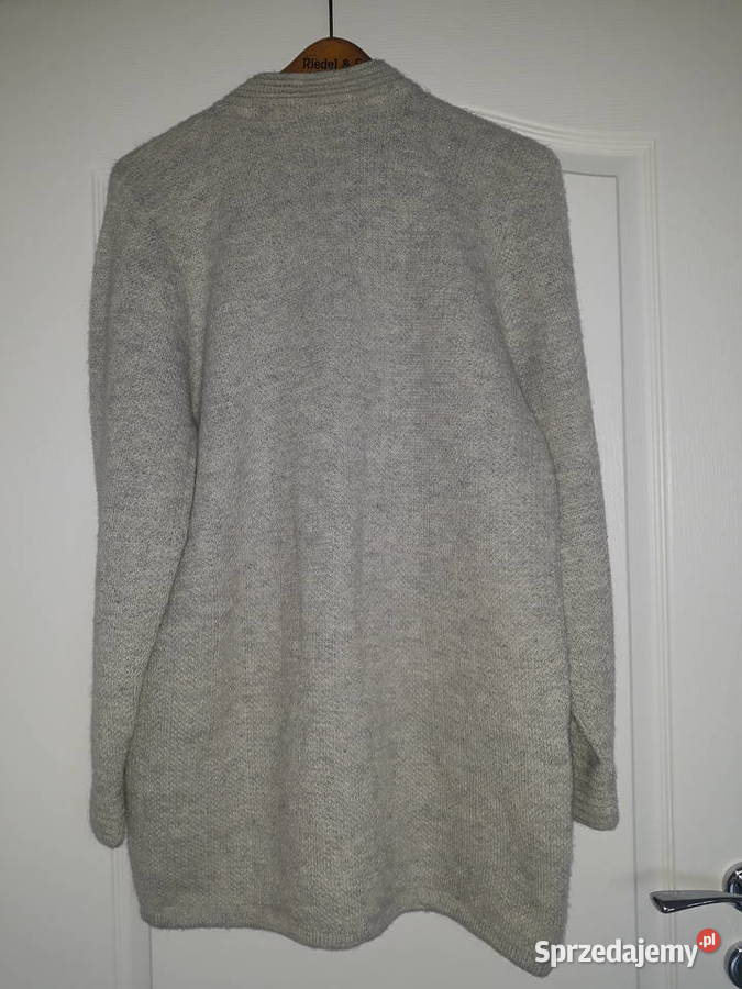 szary rozpinany sweter 100 alpaka alpaca wełna Rozpinane  Gdańsk
