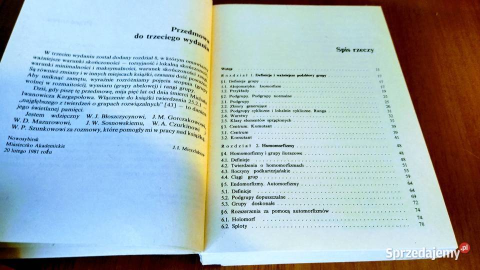 Podstawy teorii grup M I Kargapołow J I pomorskie Gdańsk