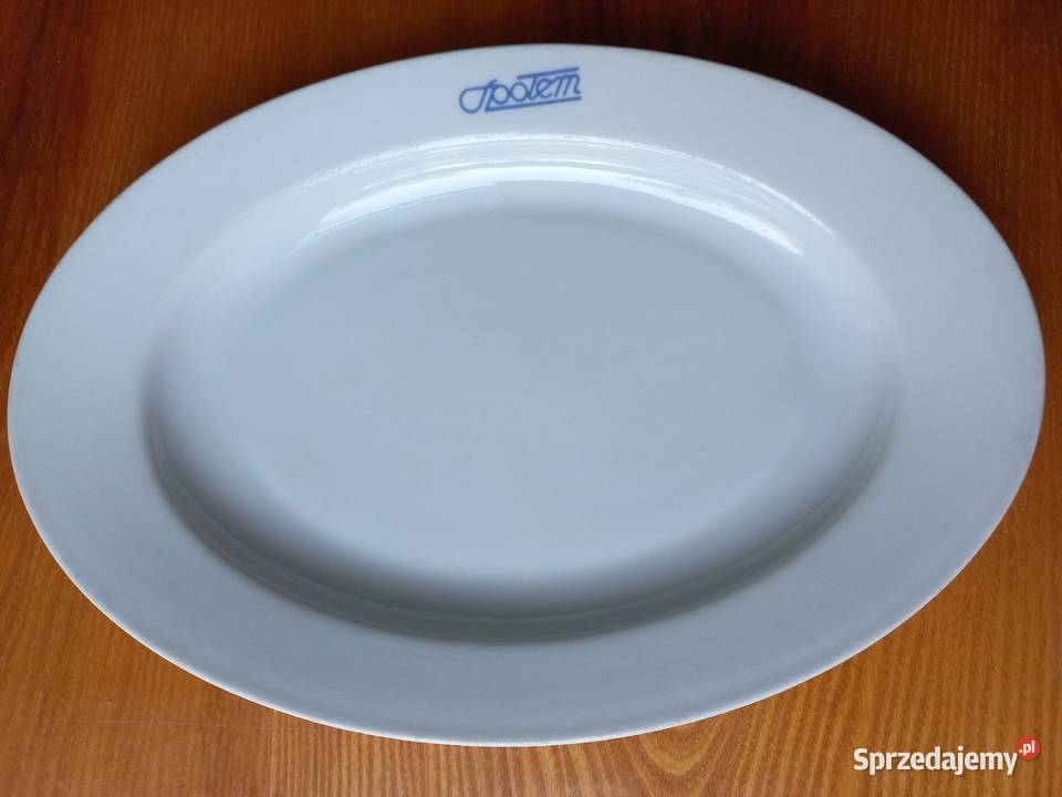 Półmisek PRL porcelana Lubiana Społem nieużywany