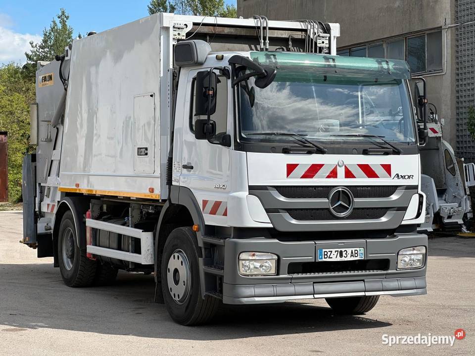 Mercedes Axor 1829 śmieciarka z wagą FAUN 16m3 Nowiny