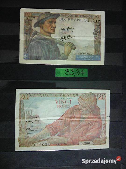 Sprzedam 4 BANKNOTY 1944 r NIEMCY i 1946 r Kolekcje Staroźreby sprzedam