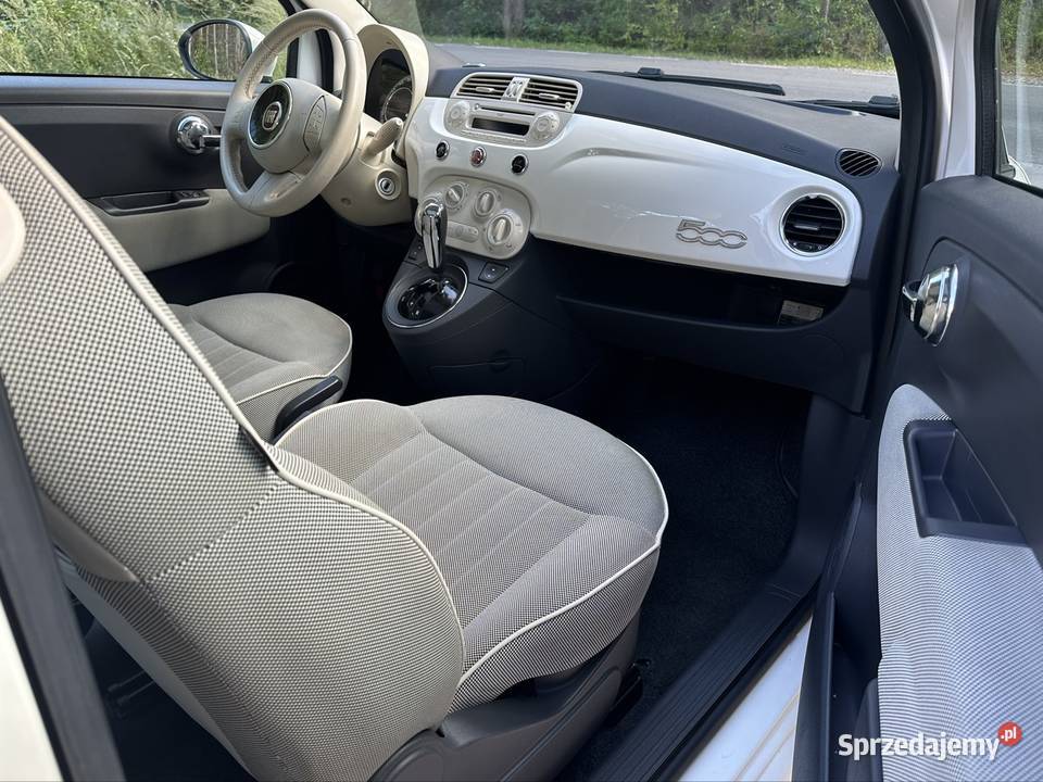 Fiat 500 12 biały panorama alufelgi lubelskie Zamość