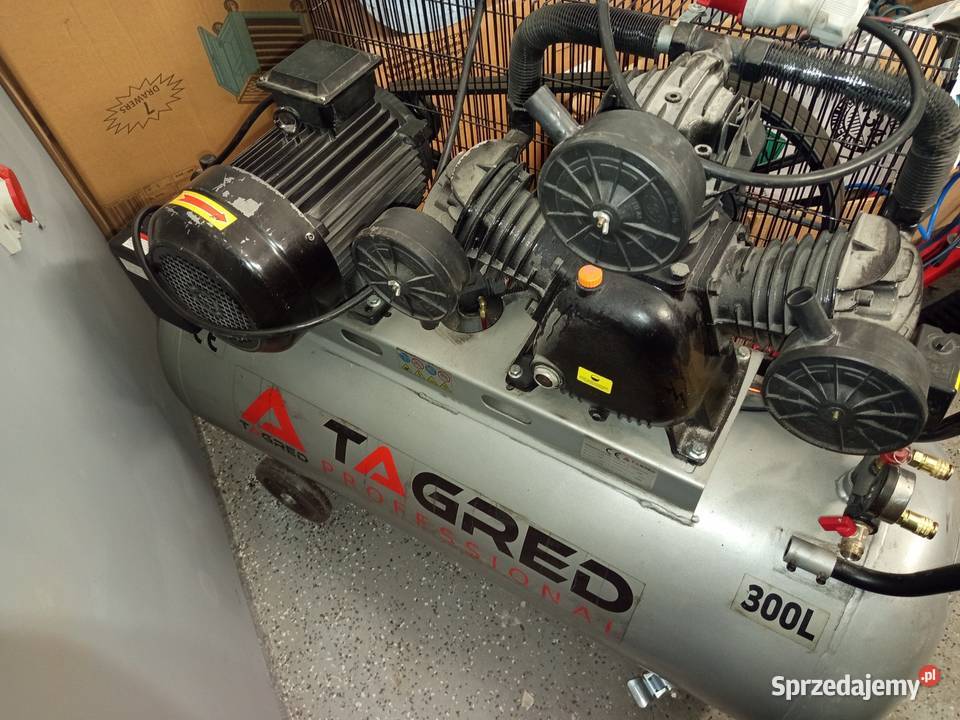 Kompresor olejowy sprężarka TAGRED 300L 3 tłoki Tomaszów Lubelski sprzedam