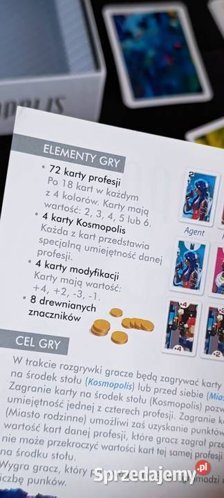 gra karciana Kosmopolis wydana firmę Granna Poznań sprzedam