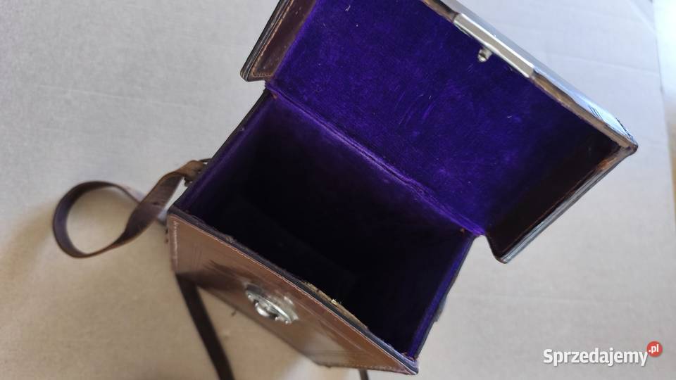 Zabytkowe skórzane etui do aparatu Antyki, Sztuka, Kolekcje Toruń