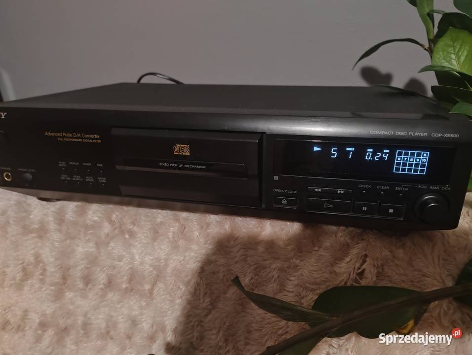 Odtwarzacz CD Sony cdp xe 800 z pilotem Trzebuska