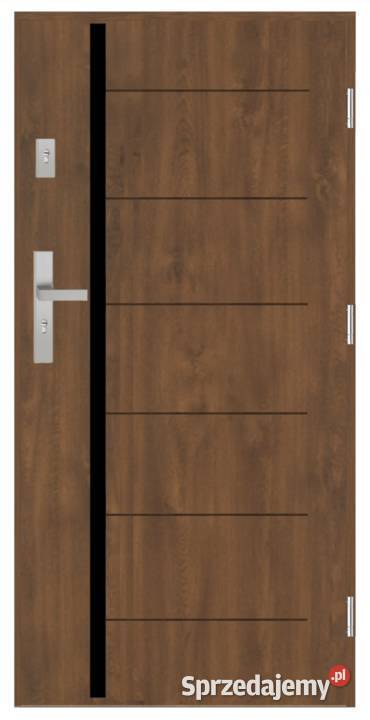 Drzwi wejściowe GADOT 72mm SA08T CP BLACK 3 mazowieckie Ciemniewo