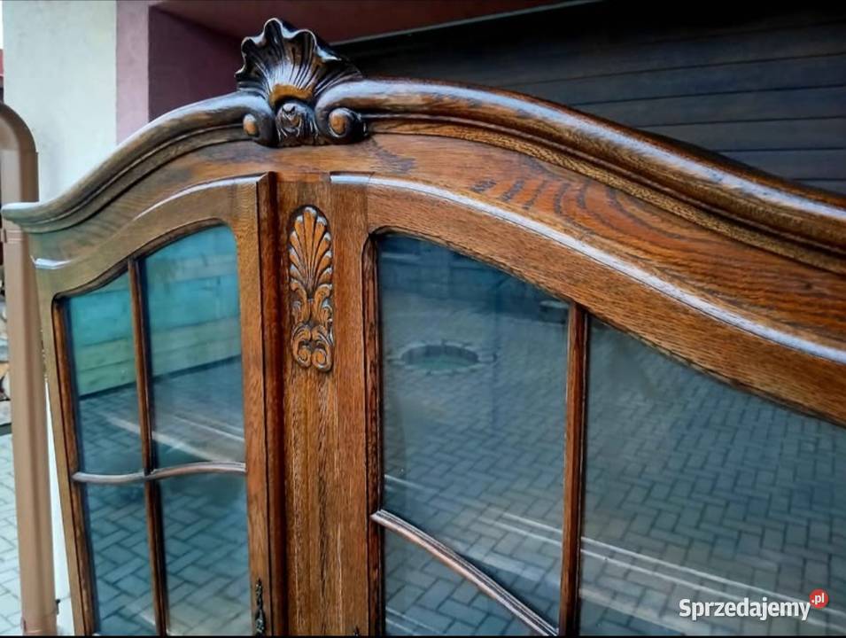 Witryna Biblioteczka Komoda Ludwikowska Stylowa dolnośląskie Kamienna Góra sprzedam