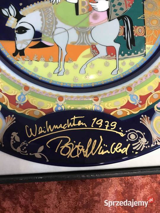 Talerz dekoracyjny Rosenthal Bjrn Wiinblad 1979r świętokrzyskie Kielce