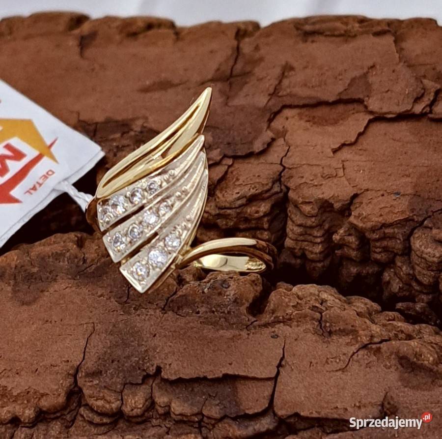 Pierścionek r12 Złoty pr585 Glamour Z727 Poznań