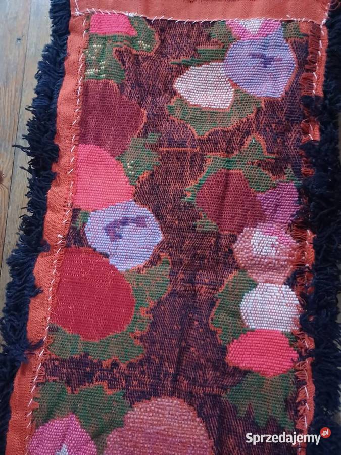 Kilim Sumak PRL na ścianę wełniany rękodzieło Łódź