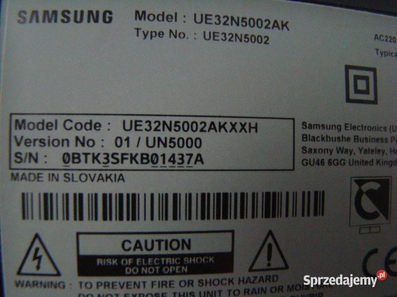 Tv LED Samsung FullHD UE32N5002AK DVBT2 HEVC