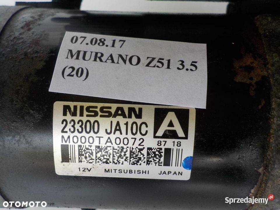 23300JA10C ROZRUSZNIK NISSAN MURANO Z51 35 V6 Nowy Tomyśl