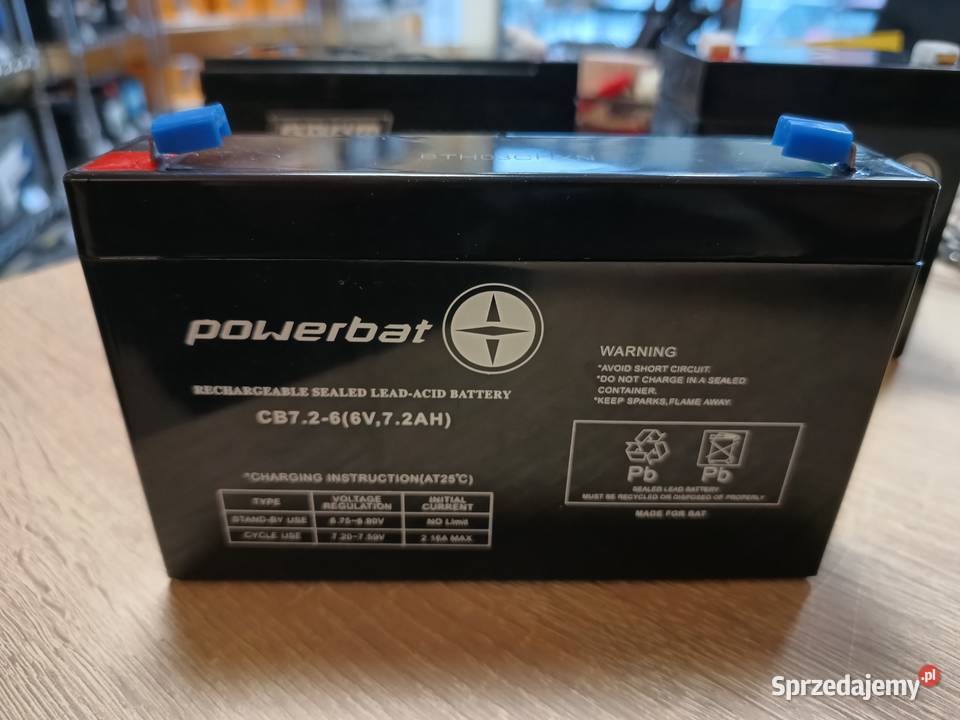 Akumulator żelowy POWERBAT CB 726 6V 72Ah Szczecin sprzedam