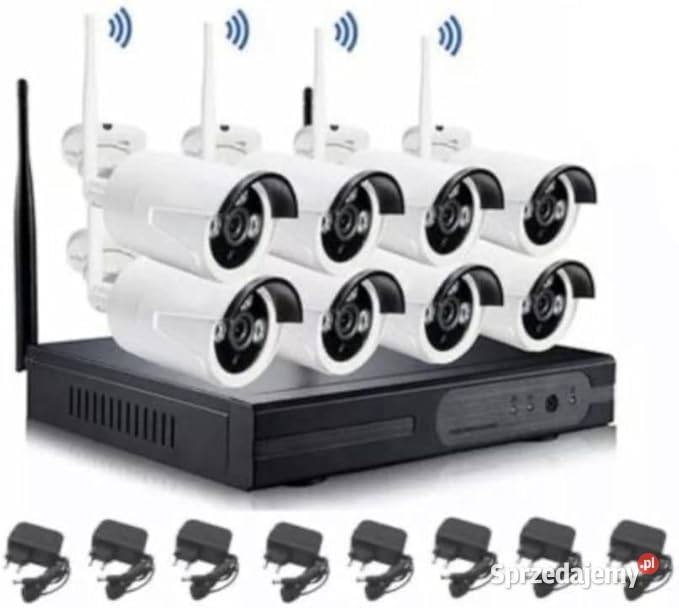 Zestaw 8 kamer FullHD rejestrator Warszawa