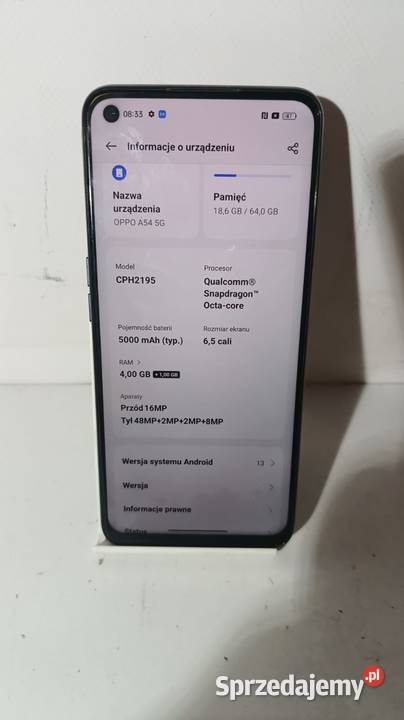 Smartfon OPPO A54 464GB 5G śląskie Katowice