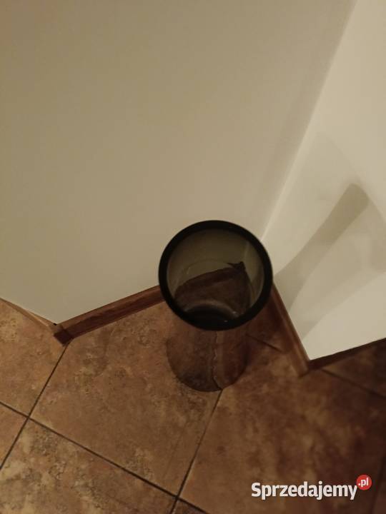 Wazon szklany ciężki dymiony Lipno