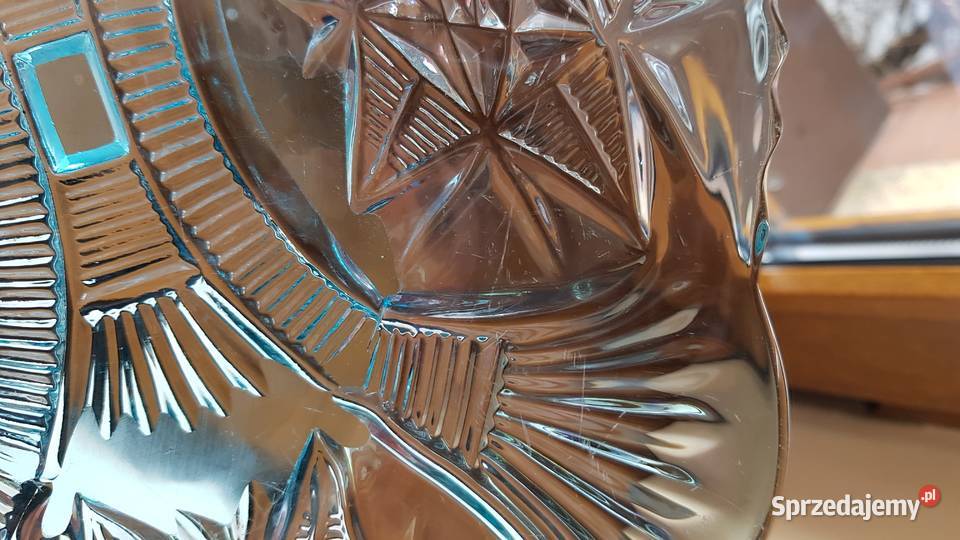 Iryzowana patera półmisek Ząbkowice Hortensja