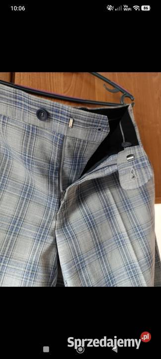 Garnitur szary Wiliński buty skórzane lakierki Szczerców sprzedam