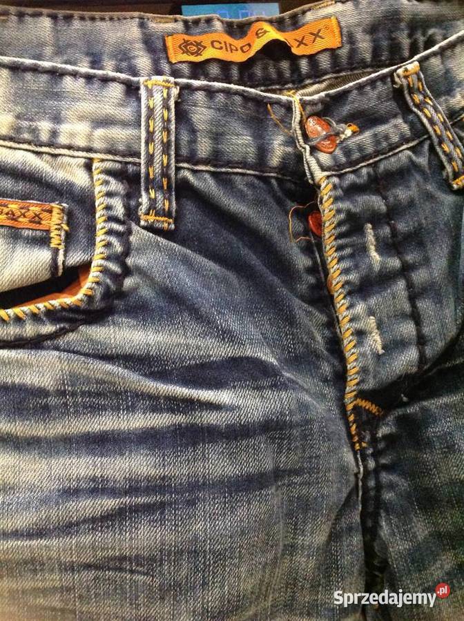 Spodnie Jeans Męskie CIPO BAXX L j nowe Nowa Sól