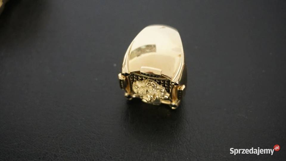 Złoty Niespotykany Super Sygnet Versace 43G złoto Warszawa