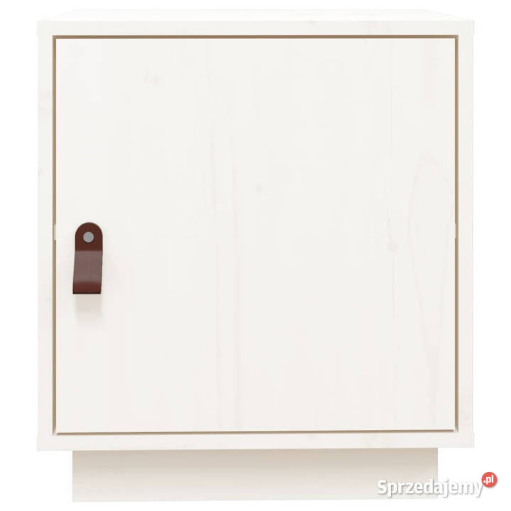 Szafki nocne 2 białe 40x34x45 lite drewno