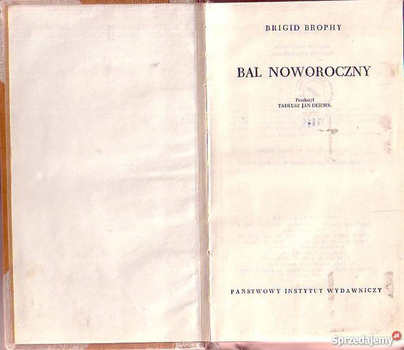0688 BAL NOWOROCZNY BRIGID BROPHY literatura piękna - proza zagraniczna