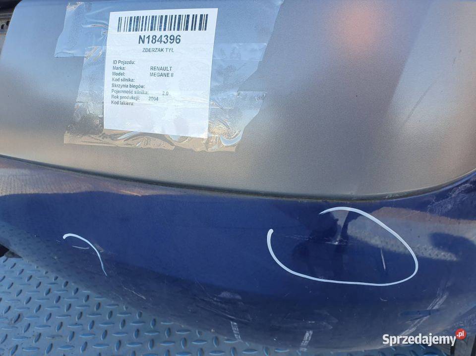 ZDERZAK TYŁ RENAULT MEGANE II TEF43 osobowe Lipno