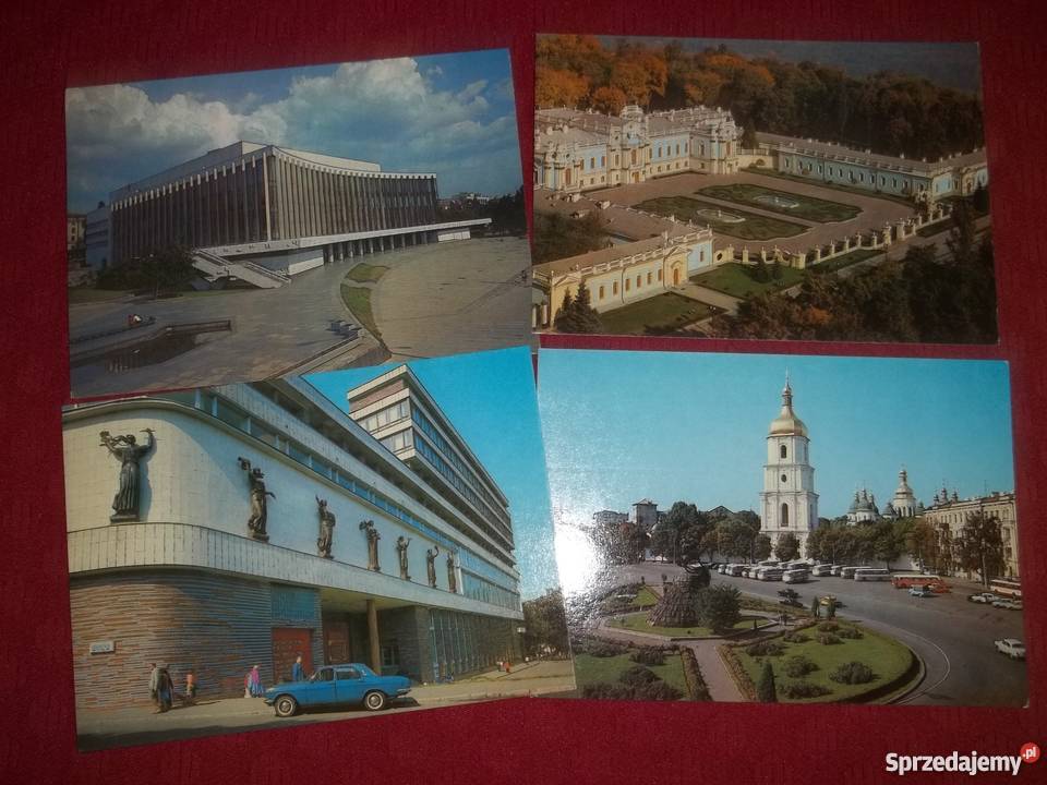 Pocztówki z Kijowa z 1985r zestaw 10nie zapisane Pocztówki i karty telefoniczne łódzkie Łódź