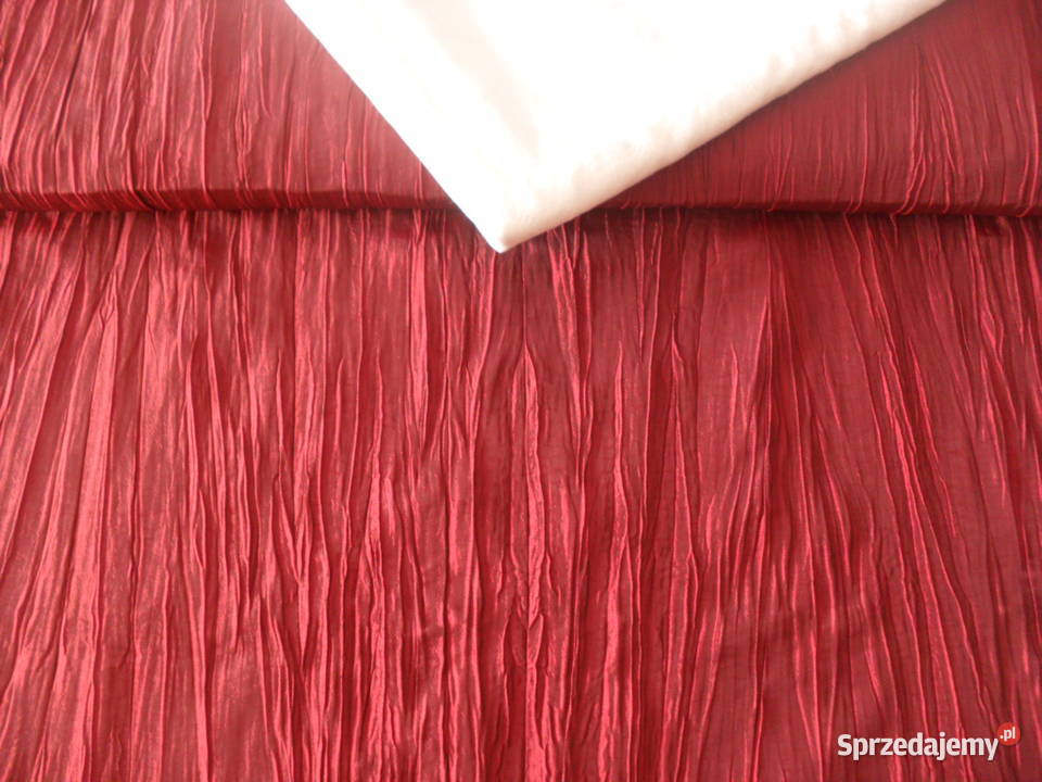 tkanina dekoracyjna 150 tafta odcienie czerwieni