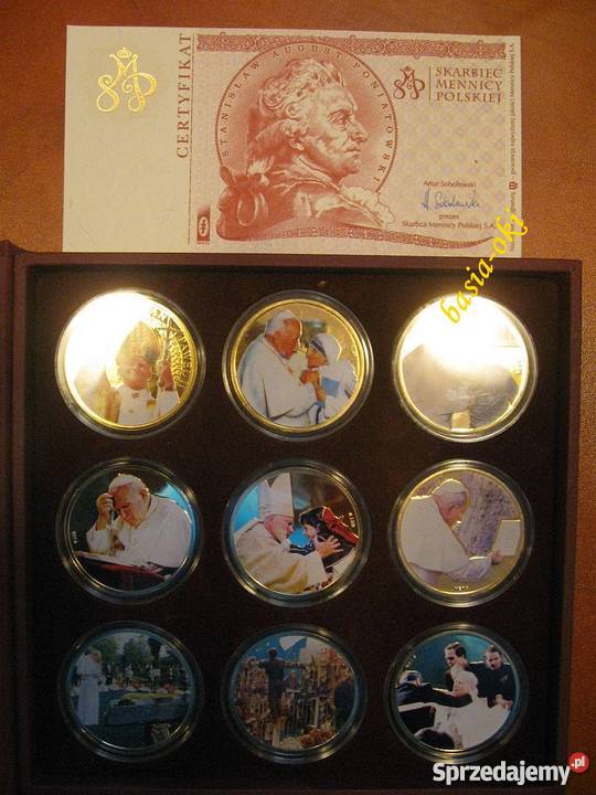 JAN PAWEŁ II ZŁOTO BANKNOT MONETA MEDAL ZESTAW sprzedam