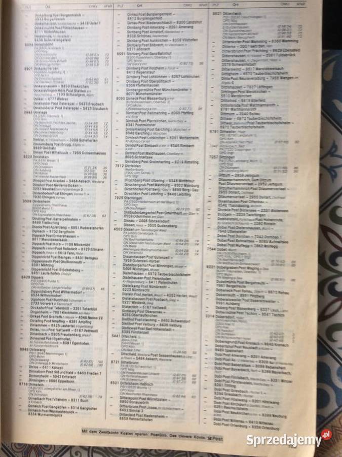 3792 Katalog Pocztowy Miejscowości Szczecin