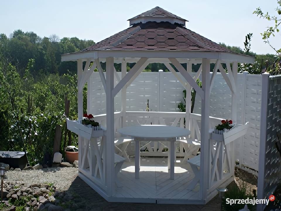 Altana 1 4m Sześciokątna Impregnowana Podłoga Altany i wiaty Parzymiechy